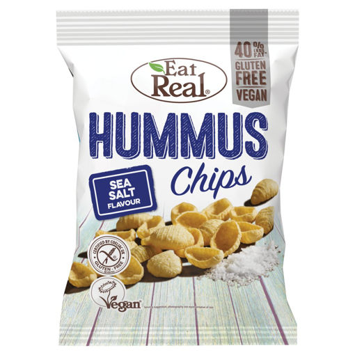 Picture of EAT REAL CHIPS HUMMUS SEA SALT 45G